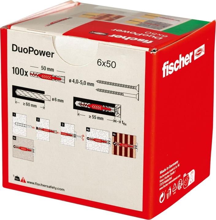 Image du produit Fischer DuoPower 6x50 (100 pcs)