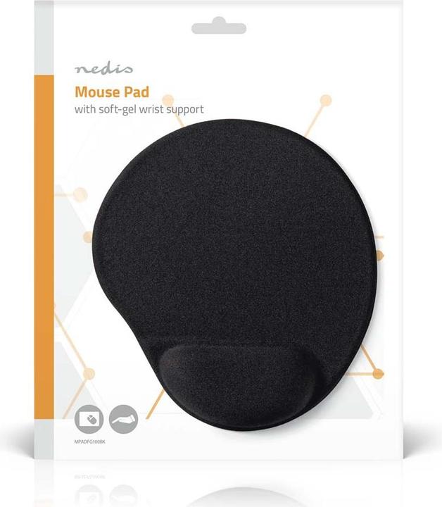 Produktbild Nedis Mouse Pad 215 mm Schwarz Schwarz