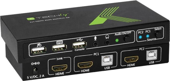 Techly KVM Switch