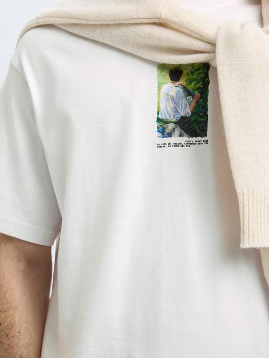 Produktbild Selected Print T-Shirt mit Rundhalsausschnitt (S)