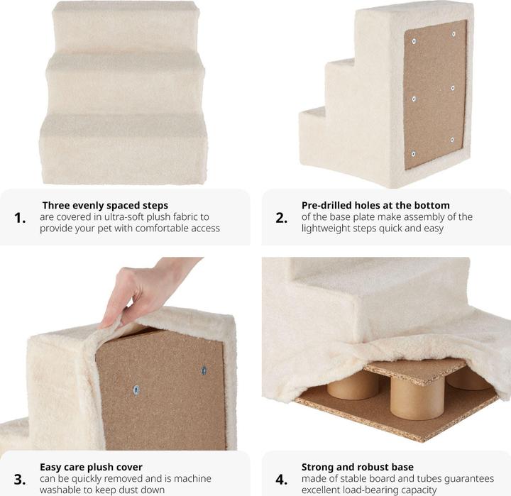 Produktbild tectake Haustiertreppe (Hund, Katze, Waschbar)
