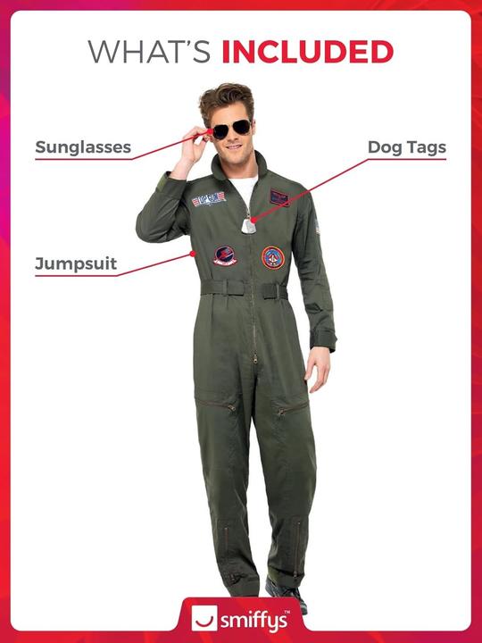 Produktbild Smiffys Top Gun: Deluxe (XL)