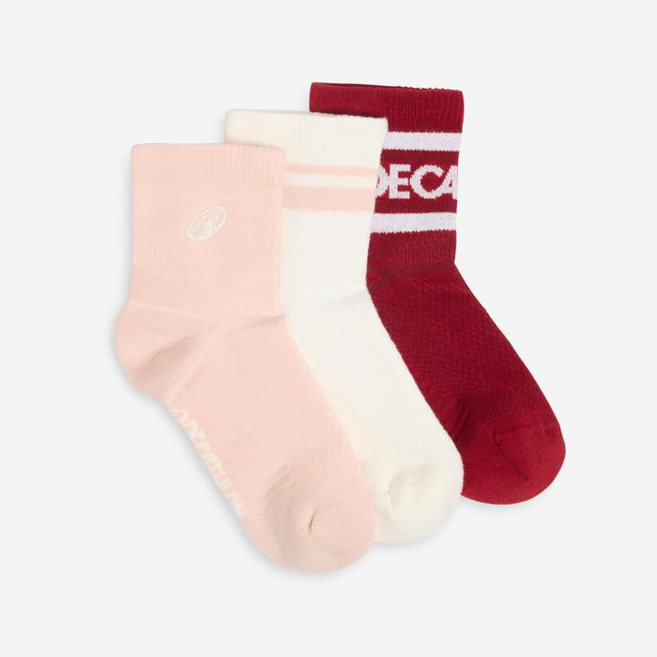 Actual product image Decathlon Socken Low 3er-Pack - rosa/weiss (pack of 3, 39, 42)