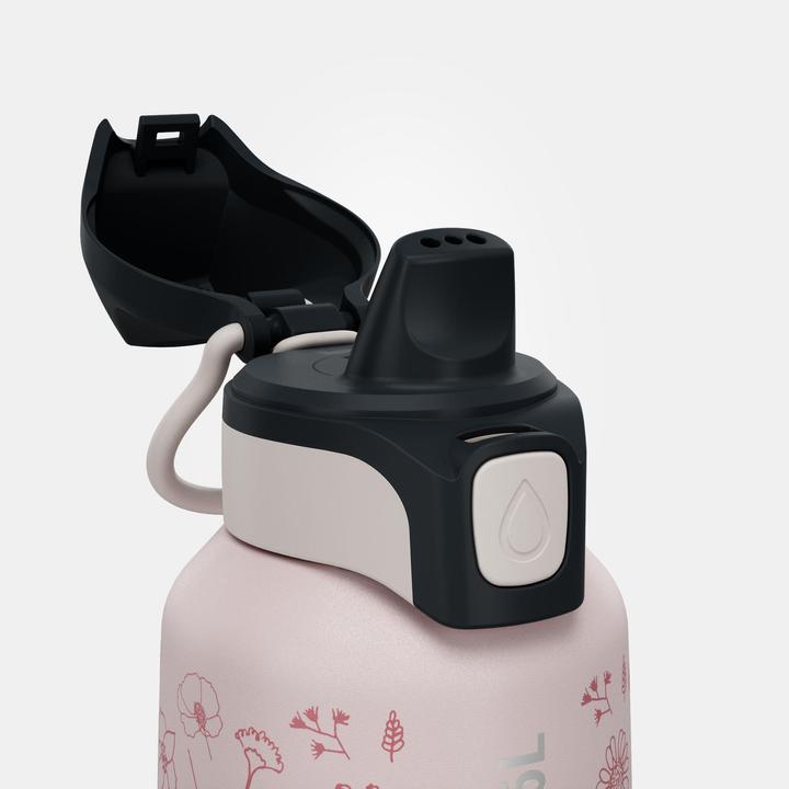 Immagine prodotto Quechua Biberon per bambini da 0,6 l in acciaio inox con chiusura rapida - rosa (0.60 l)