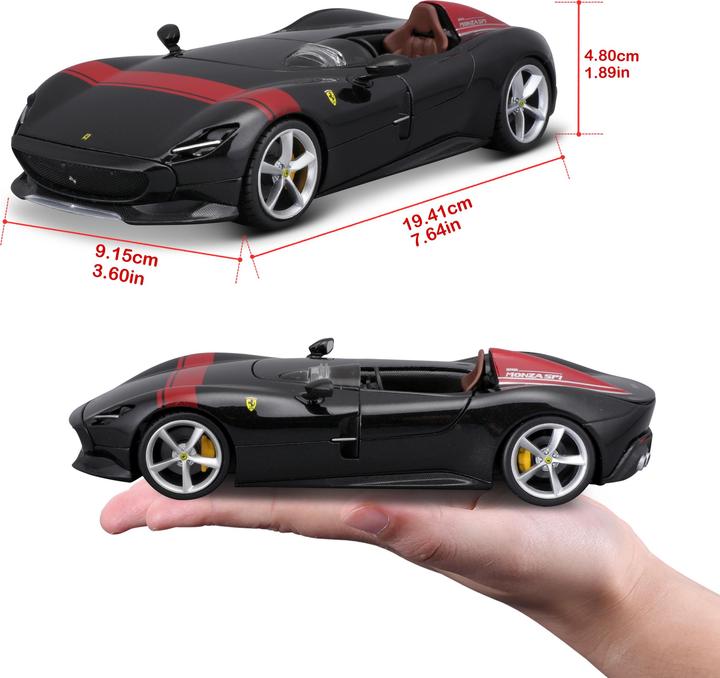 Produktbild Bburago 18-26027 Ferrari - Monza SP1 Nero - 1:24