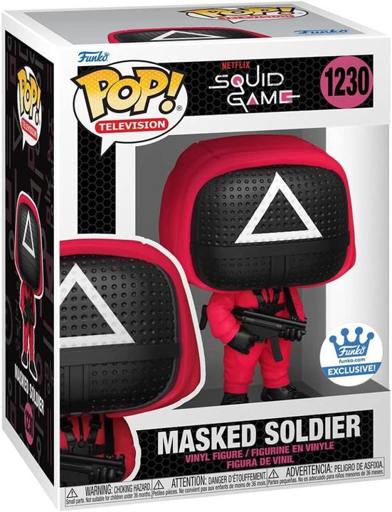 Actual product image Funko POP! Squid Game Triangle Masked Soldier Exclusive