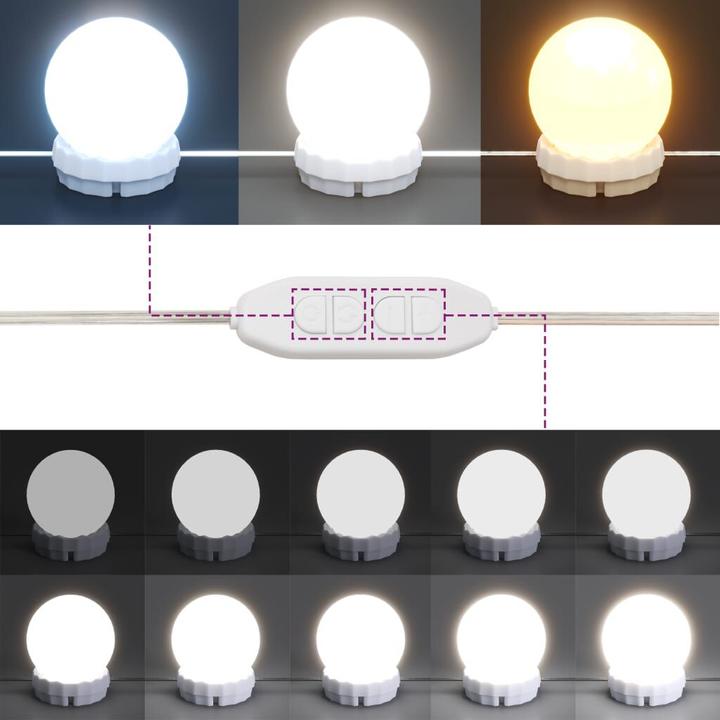 Image du produit VidaXL Coiffeuse avec éclairage LED (100 x 40 x 120 cm)