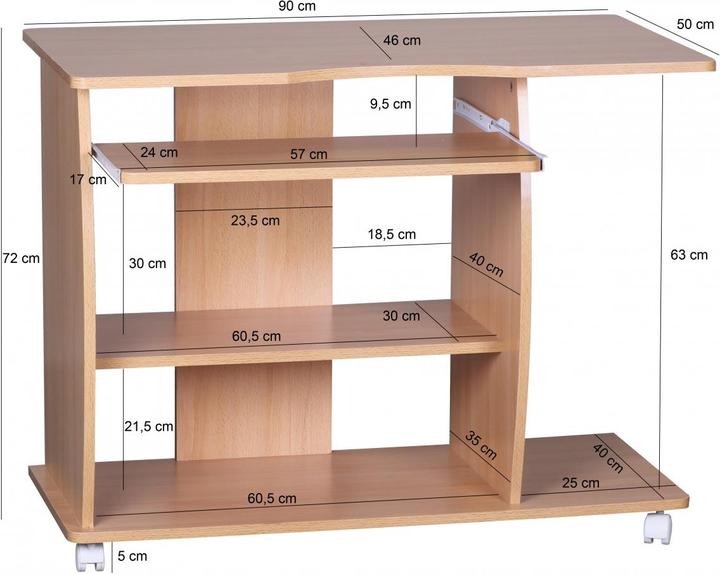 Immagine prodotto Wohnling Diana (48 x 94 x 90 cm)