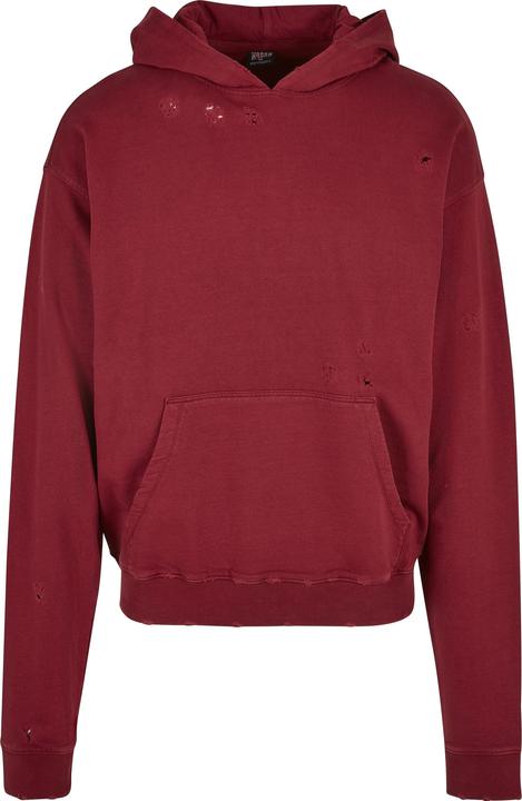 Produktbild Urban Classics Distressed Hoody bloodstone M (M)