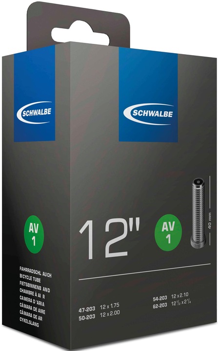 Actual product image Schwalbe Av1 (Schrader (AV), 12", 40 mm)