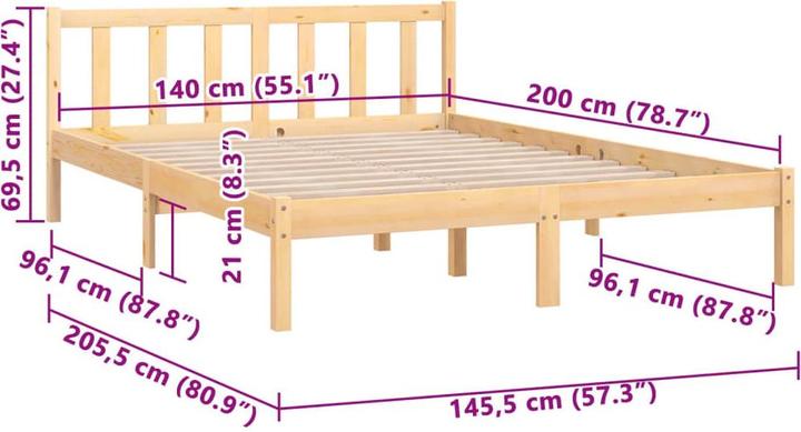 Actual product image VidaXL Tiziana (140 x 200)