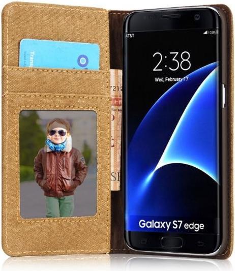 Produktbild Caseme Stylische Leder Hülle (Samsung Galaxy S7 Edge)