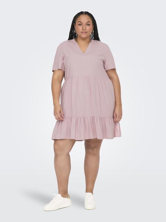 Produktbild Only Normal geschnitten V-Ausschnitt Curve Kurzes Kleid Kleid (42)