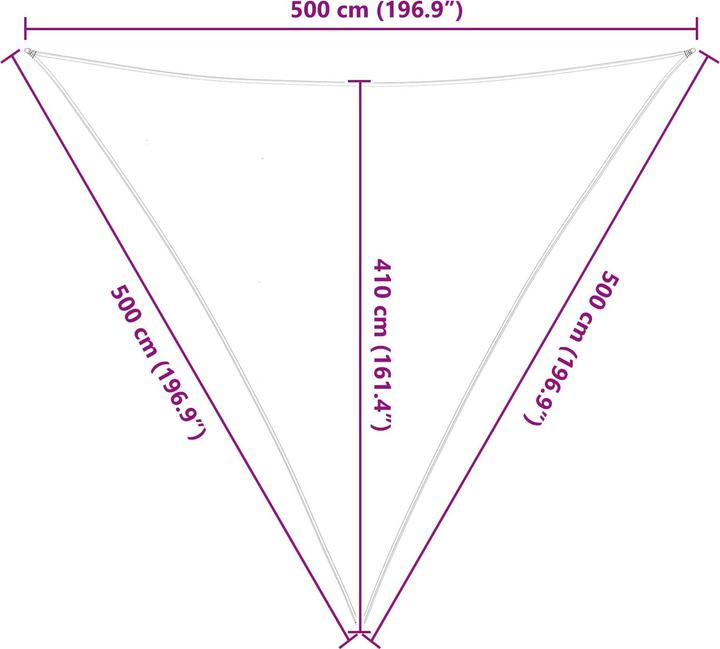 Actual product image vidaXL Outdoor Sonnenschutz Markise (500 x 500 cm)