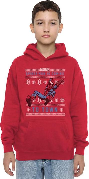 Image du produit Spiderman - Sweat à capuche Noël - Enfant (152, 158)