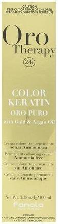 Produktbild Fanola Color Keratin Oro Puro 10/0 Rubio Platino Natural 100ml (10.0)