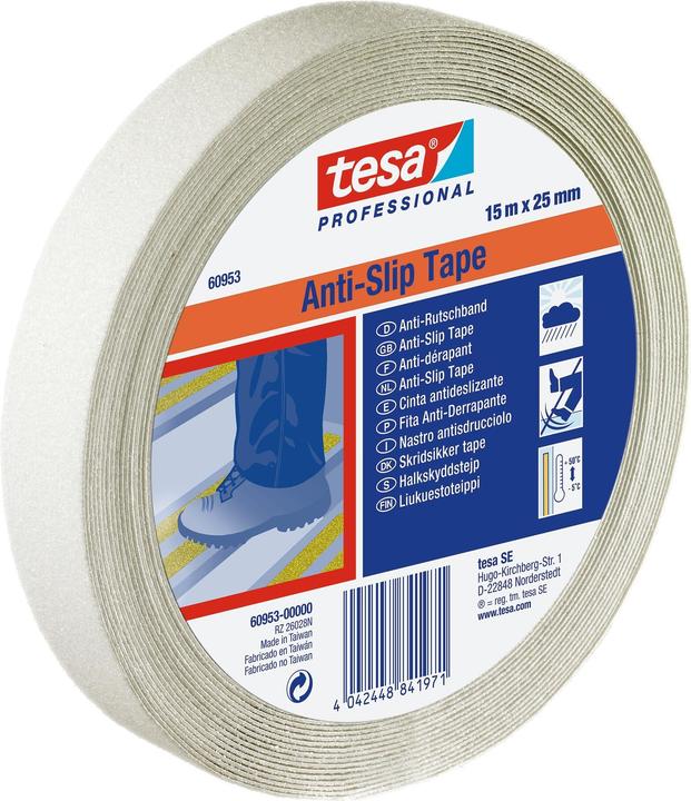Produktbild tesa Anti-Rutsch Klebeband, 15x 25mm, transparent (25 mm)