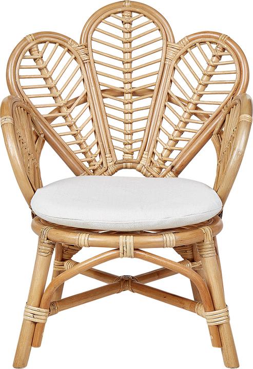 Produktbild Beliani Kinderstuhl Rattan natürlich Pfauform FLORENTINE II (Kinderstuhl)