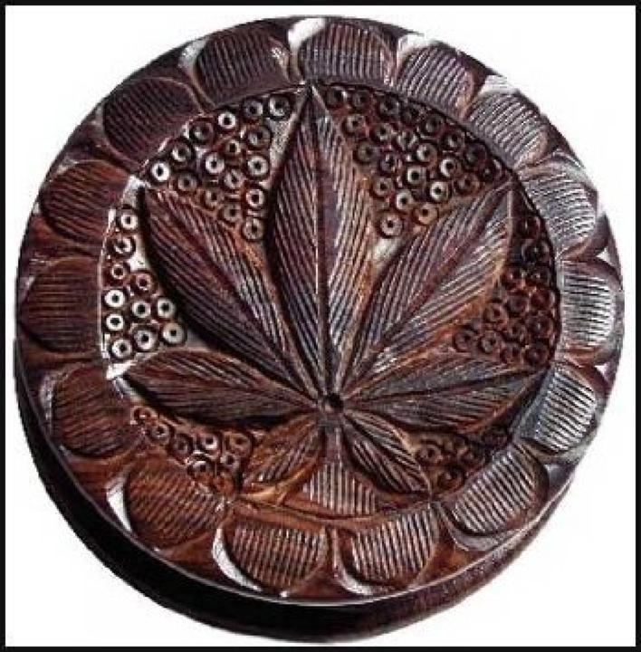 Immagine prodotto Gitty & Göff Holz Grinder Hanfblatt dunkel