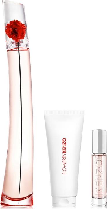 Actual product image Kenzo Flower by L'Absolue Gift Set 100ml EDP + 10ml EDP + 75ml Body Lotion (Perfume set)