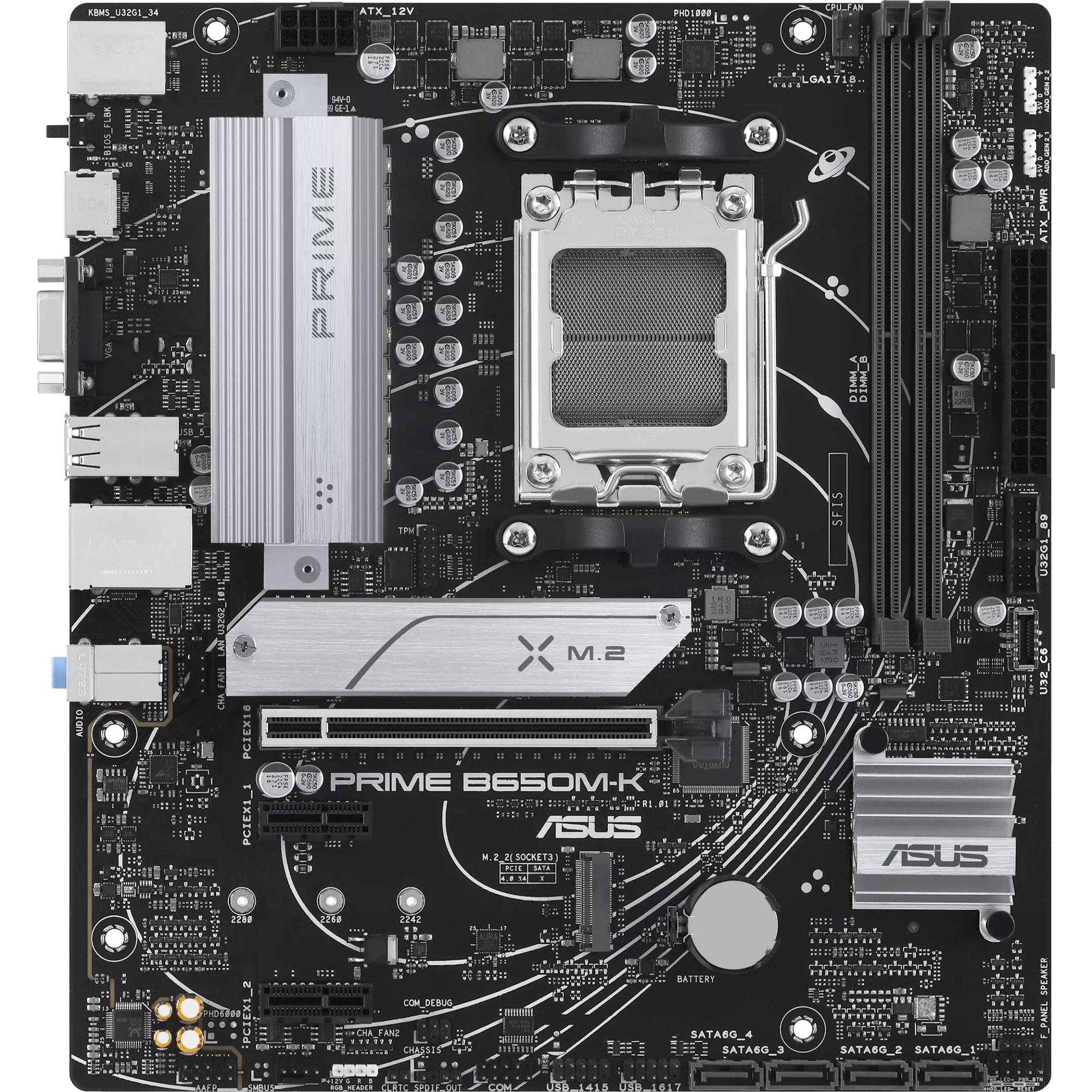 ASUS Prime B650M-K (AM5, AMD B650, mATX), Mainboard