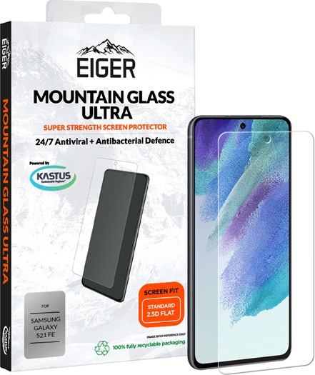 Actual product image Eiger Mountain Glass Ultra (1 Piece, Samsung Galaxy S21 FE)