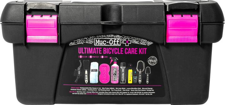 Produktbild Muc-Off Ultimate Bicycle Kit (1800 ml, Fahrradreiniger, Kettenreiniger, Universal-Schmiermittel, Schwamm, Pflegeset)