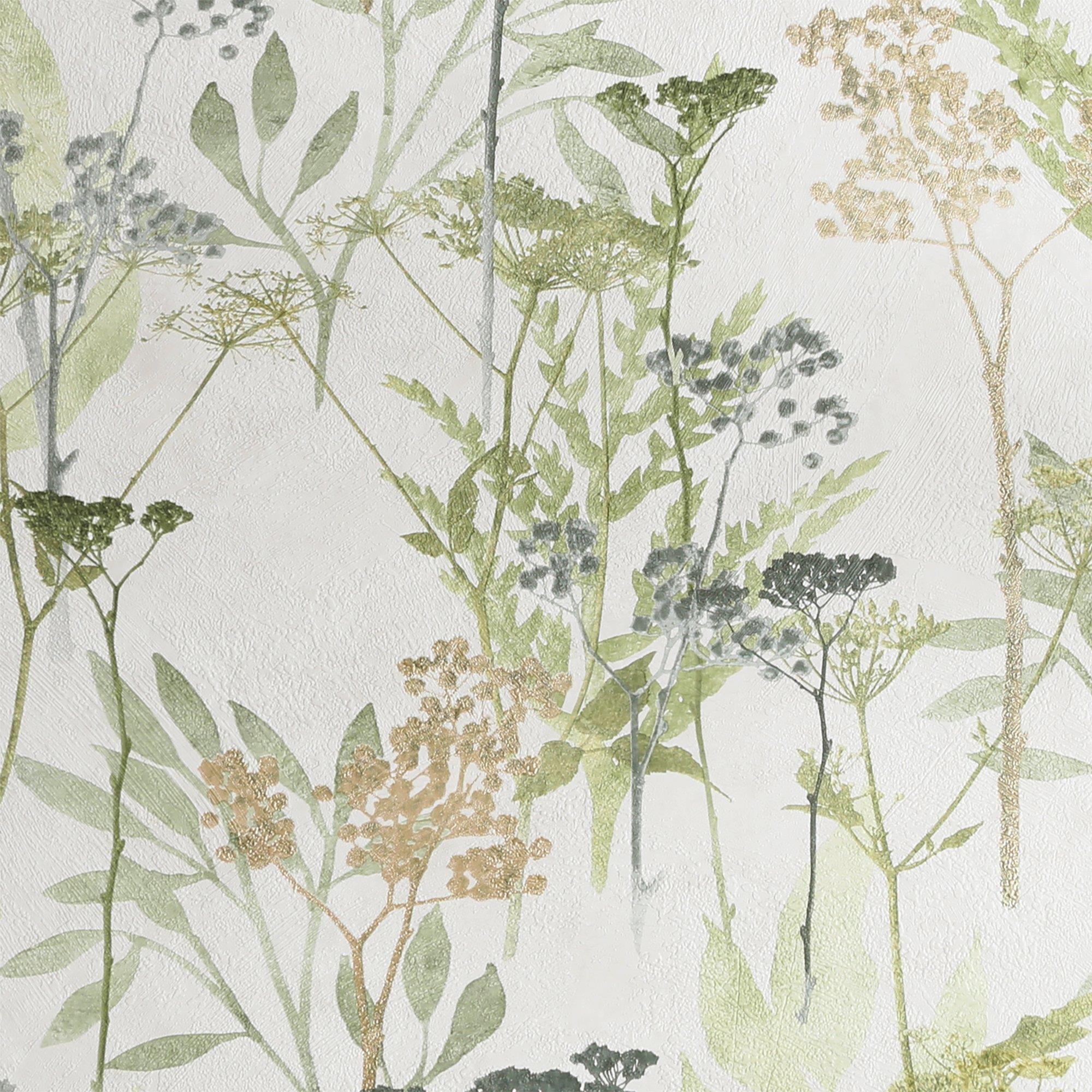 Superfresco Easy, Carta da parati, Wallpaper Graham & Brown, white/beige/green