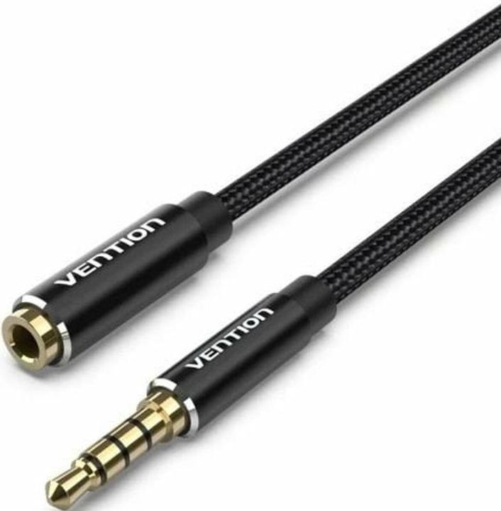 Produktbild Vention TRRS 3.5mm Male to 3.5mm Female Audio Extender 5m BHCBJ Black (5 m, AUX Kabel)