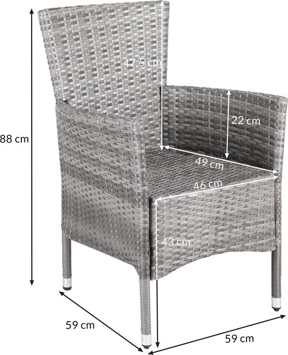 Immagine prodotto Casaria Sedie da giardino in polyrattan