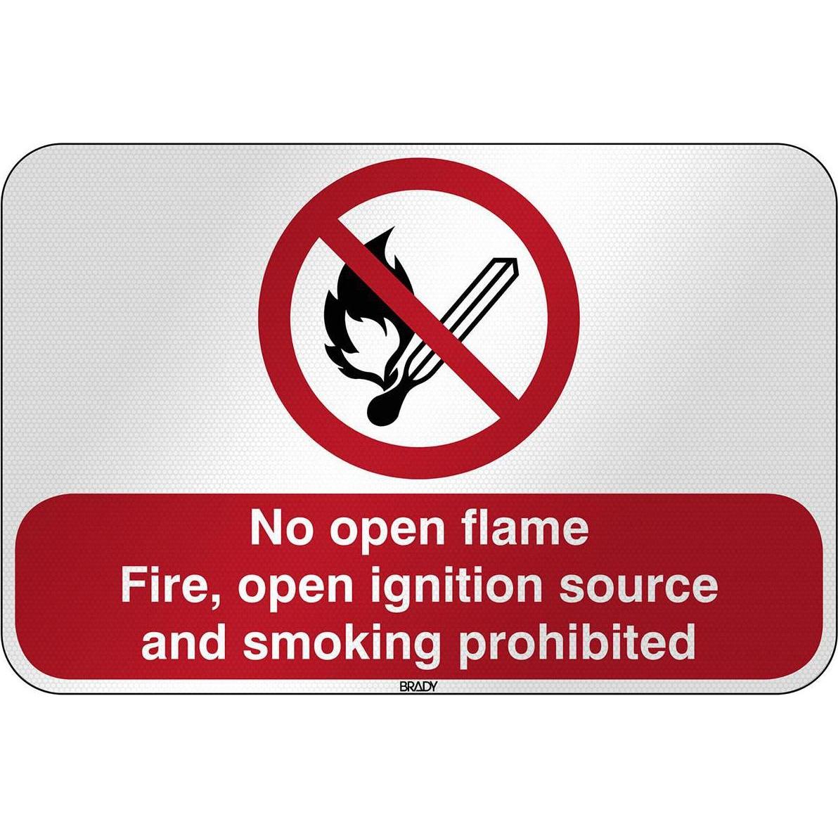 Brady, Sicherheitskennzeichnung, ISO Safety Sign - No open