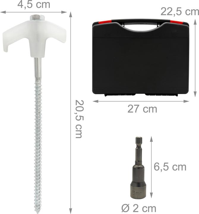 Produktbild Relaxdays 20 x Schraubheringe