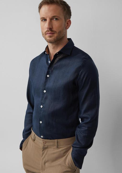 Image du produit S.Oliver Hemd Tailored Fit: Langarmhemd aus Leinen mit elegantem Glanz (38)