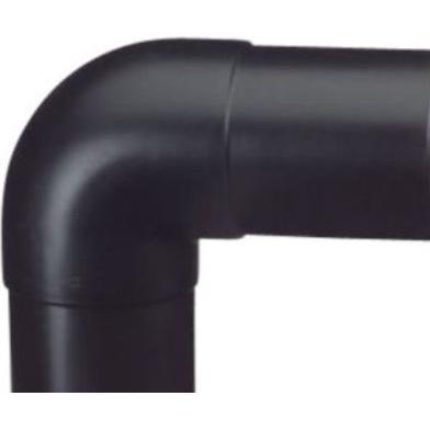 Georg Fischer, Zubehör Sanitärinstallation, PE vinkel 90° 160mm PN10 - PE100-SDR17. GF