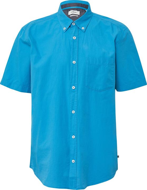 Image du produit S.Oliver Hemd Regular Fit: Kurzarmhemd mit Struktur-Streifen und Button-Down-Kragen (3XL)