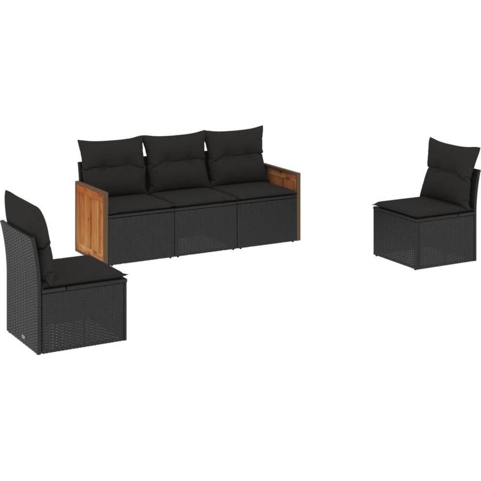 VidaXL, Gartenlounge, 10-tlg. Garten-Lounge-Set mit Kissen