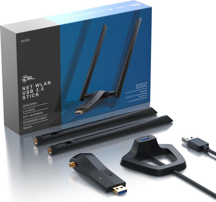 Produktbild CSL AC1200 WLAN Adapter USB 3.0 (USB 3.0)