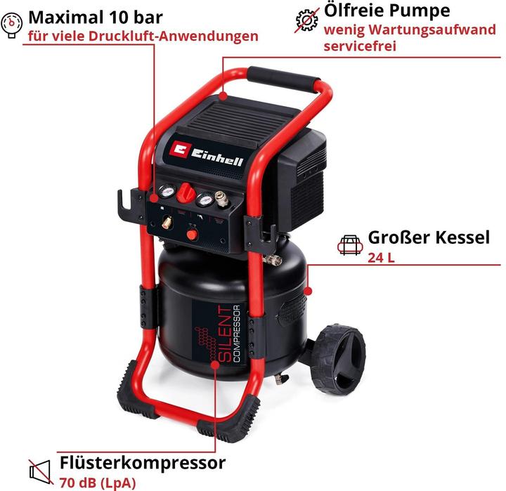 Produktbild Einhell TE-AC 240/24 Silent (24 l, 10 Bar)