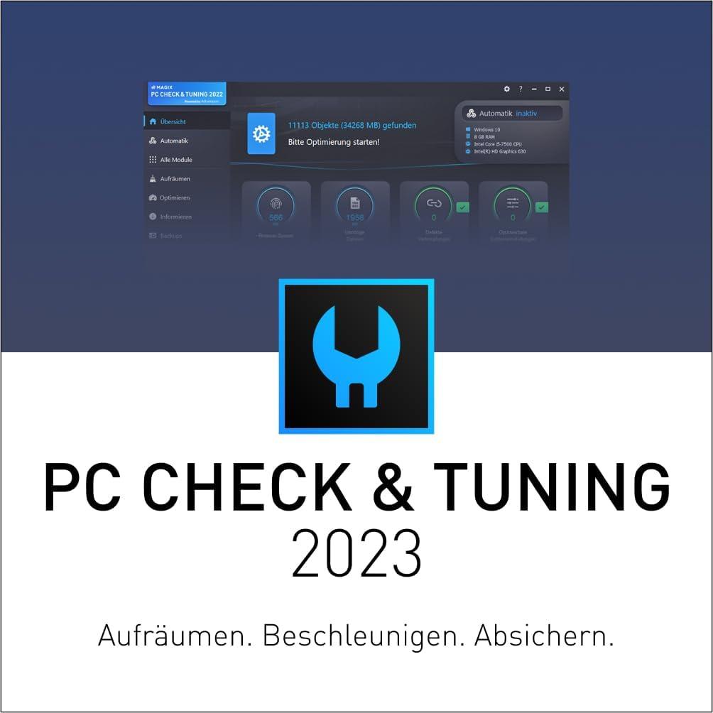 Magix PC Check & Tuning 2023 Download Code für Windows
