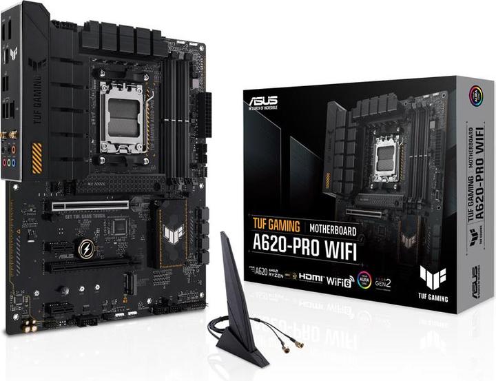 Produktbild ASUS TUF GAMING A620-PRO WIFI (AM5, AMD A620, ATX)