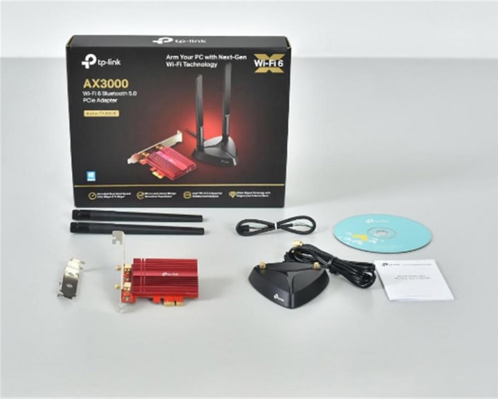 Produktbild TP-Link Archer TX3000E Wi-Fi 6 PCIe-Adapter AX3000 Bluetooth 5.0 (PCI-E x1)