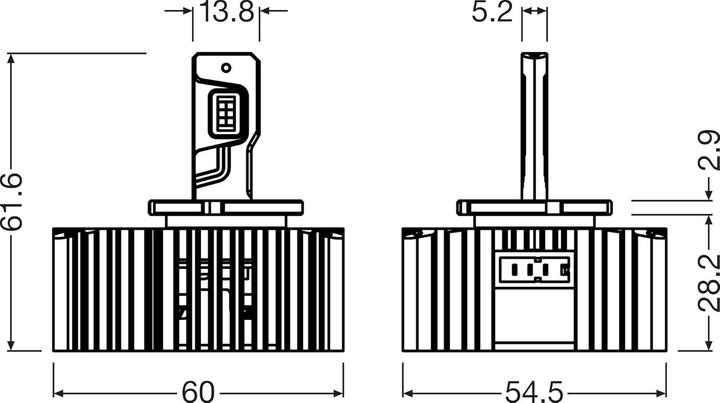 Image du produit Osram Kit de 2 ampoules LEDriving HL EASY XENON D5S (D5S)
