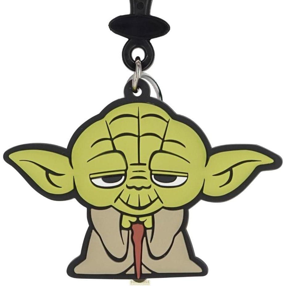 Monogram Int., Portachiavi, Star Wars Soft Touch PVC Taschenanhänger Yoda, Multicolore