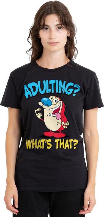 Image du produit Ren & Stimpy - T-shirt ADULTING - Adulte (XL)