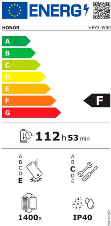 Energie-Label Honor Pad 10 8GB/256GB Grau (nur WLAN, 12.10", 256 GB, Grau)