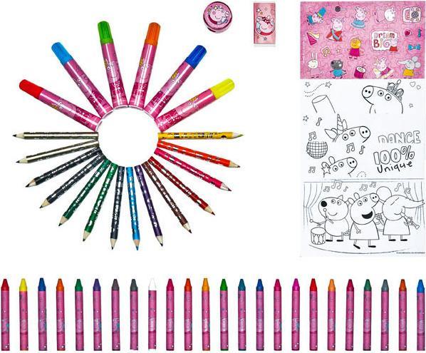 Actual product image Undercover Painting Set Suitcase Peppa Pig