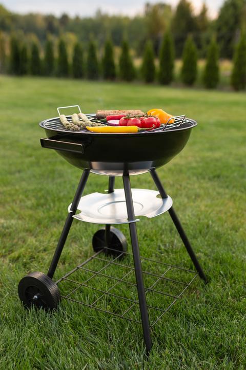 Produktbild Blaupunkt Rundgrill mit Deckel und Thermometer GC401 schwarz (41 cm)