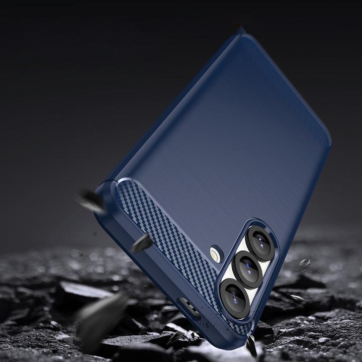 Actual product image Hurtel Back panel cover Carbon Case for Samsung Galaxy S25 Edge - Blue (Samsung Galaxy S25 Edge)