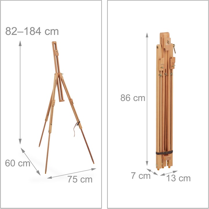 Actual product image Relaxdays Field easel