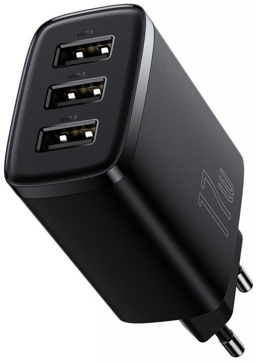 Produktbild Baseus Compact Charger 3U 17W EU Black (17 W, 1 Port)